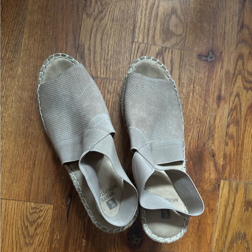 White Mountain Tan Espadrille Slip-Ons - Picture 1 of 4